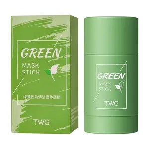 Face Beauty Private Label Skin Care Face Mask Anti Acne Remove Organic Pink Rose Green Tea Clay Mask Stick For Women