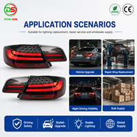 Conjunto de Luces Traseras LED 63217251957 63217251958 Compatible con BMW Serie 3 M3 E92 Coupé LCI 2008-2013, Lámpara Trasera Ahumada