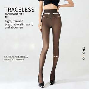 Nouveauté Printemps-Automne : Collants <span class=keywords><strong>effet</strong></span> chair noirs transparents pour femme - Product Image 1