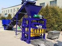 Vente de la petite machine à fabriquer des briques QTJ4-35, avec un puissant moteur vibrant pour la production de briques