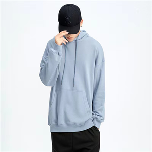 Alta calidad 100% algodón pulóver cálido de gran tamaño al por mayor hombres logotipo personalizado impresión bordado sudaderas con capucha - Product Image 3