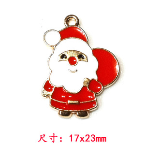 Pendentifs sur le thème de Noël, breloques de dessin animé en alliage de Zinc pour bijoux, accessoires de bricolage, occasion cadeau F0099 - Product Image 5
