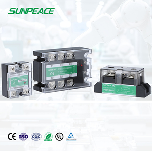 Din Rail gắn <span class=keywords><strong>Relay</strong></span> trạng thái rắn với tản nhiệt da DD AA đơn ba giai đoạn 10A 25A 40A 60A 80A 100A 120A 150A 220V 600V SSR - Product Image 1