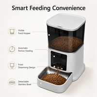 Distributeur automatique de nourriture pour animaux de compagnie, distributeur de nourriture intelligent à minuterie avec contrôle des portions, grande capacité, pour chats et chiens, OEM ODM
