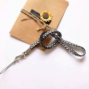 Custom Braided Long Flat Rope Polyester Keychain Lanyard Quality Cell Phone Neck Strap - Product Image 5