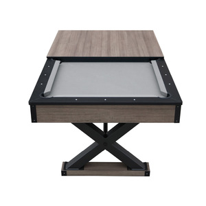 Mesa de <span class=keywords><strong>Billar</strong></span> de Alta Calidad con Diseño Nuevo y Tablero de Comedor, Mesa de <span class=keywords><strong>Billar</strong></span> de Pizarra de 7' con Patas de Metal en X, Mesa de <span class=keywords><strong>Billar</strong></span> Plegable - Product Image 1