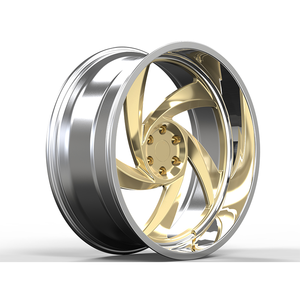 Rines de Aleación Forjados de Lujo Personalizados de 2 y 3 Piezas, <span class=keywords><strong>24</strong></span> y 26 Pulgadas, Color Dorado, para Camioneta Chevy C10, Cutlass, Impala, <span class=keywords><strong>Monte</strong></span> <span class=keywords><strong>Carlo</strong></span> - Product Image 2