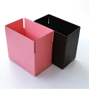 Scatola postale nera stampata con logo personalizzato ecologico personalizzato scatole regalo rosa a 3 strati di spedizione ondulata per l'imballaggio di giocattoli
