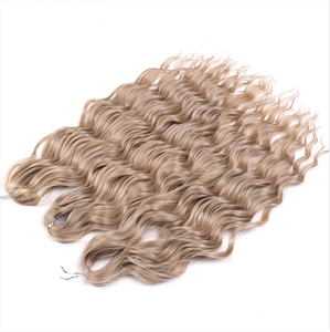 सिंथेटिक अन्ना ढीली गहरी लहर के बालों को 24 इंच पानी की लहर से 24 इंच पानी की लहर ब्रेड हेयर ओम्ब्रे - Product Image 5