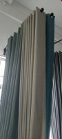 Polyester coton soie velours velours ignifuge canapé rideau drapé rembourrage Jacquard rideau occultant tissu 200-500GSM