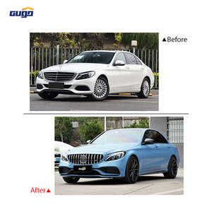 Gugo Bodykit Cho 2015-2021 MERCEDES-BENZ C-Class W205 Phía Trước & Phía Sau Bumper Nâng Cấp Để C63 AMG Mô Hình Điều Kiện Mới Tự Động Phụ Kiện - Product Image 2
