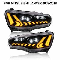 Phare avant Full LED Aftermarket RGB multicolore avec DRL dynamique et animation de bienvenue pour Mitsubishi Lancer Berline