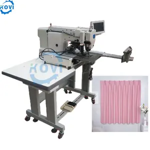 Curtain sewing metallic pleated fabric automatic curtain pleating machine
