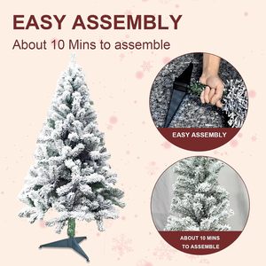 Árbol de Navidad Artificial Blanco de 1.8m con Nieve, Venta al Por Mayor de Fábrica, Personalizado - Product Image 5