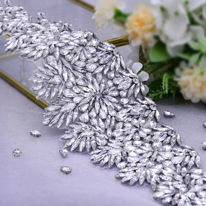 Genya-faja con diamantes de imitación de oro rosa para mujer, accesorios de vestido de noche de graduación, faja de boda - Product Image 4