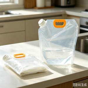 ถุงน้ำพับได้ขนาด 5 ลิตร 10 ลิตร พร้อมโลโก้สั่งทำ ปลอดสาร BPA ป้องกันการรั่วซึม ใช้ซ้ำได้ สำหรับกรณีฉุกเฉิน ขายส่งจำนวนมาก - Product Image 1
