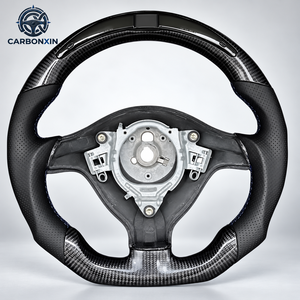 Volante Deportivo Personalizado de Fibra de Carbono Forjado con LED para Volkswagen VW Golf 4 R32 GTI MK4 16 Jetta Bora Skoda Octavia GLI 2009 2014 - Product Image 4