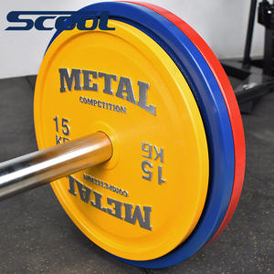 הרמת כוח ו דדליפט צלחות פיתוח גוף כושר עמיד יצוק ברזל משקולת צלחות כושר ציוד תמיכה מותאם אישית לוגו - Product Image 5