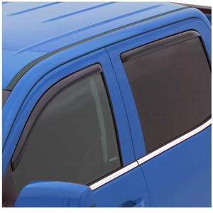LUMA Juego de 4 deflectores de ventana color negro ahumado, visera protectora contra la lluvia para camionetas 2016-2023, accesorios de embellecedores exteriores - Product Image 3