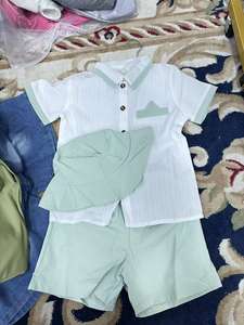 Atacado Premium Quality Boys e Girls Summer Short Children <span class=keywords><strong>Clothes</strong></span> Factory para Kids <span class=keywords><strong>Clothes</strong></span> Bulk Supply Kids Clothing - Product Image 2