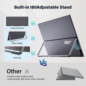 Moniteur portable IPS Innoview de 15,6 pouces, 120 Hz HDR avec USB C HDMI, montable au mur pour ordinateur portable, <span class=keywords><strong>Mac</strong></span> et utilisation de jeu - Product Image 2
