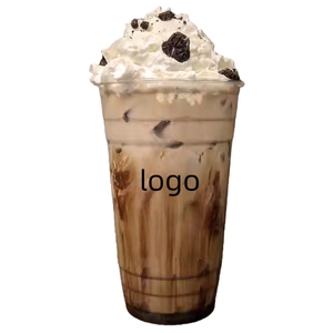 Transparente UV-bedruckte Becher für Kaffee, Milchtee & Kaltgetränke, individuell bedruckte Einweg-PET-Plastikbecher mit Deckel - Product Image 2