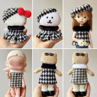 Vêtements de poupée originaux de 10 cm/17 cm pour Labubu Zsiga, jupe pour poupée BJD Barbie de 6 pouces, vêtements en vrac