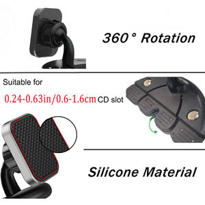 <span class=keywords><strong>Support</strong></span> magnétique pour téléphone pour <span class=keywords><strong>lecteur</strong></span> <span class=keywords><strong>CD</strong></span>, 360 °   <span class=keywords><strong>Support</strong></span> rotatif pour <span class=keywords><strong>lecteur</strong></span> <span class=keywords><strong>CD</strong></span> de <span class=keywords><strong>voiture</strong></span>, compatible avec les hauteurs de 0,6 à 1,6 cm - Product Image 5