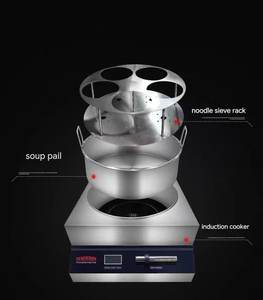 Équipement de cuisine commerciale Contrôle automatique de la température à 5 réservoirs Dispositif de cuisson des pâtes Cuisson simultanée de cinq nouilles - Product Image 4