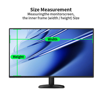 Protector de pantalla de monitor acrílico de 24 pulgadas Bloqueo de luz azul y protección ocular 0,3mm de espesor-para juegos de oficina en casa