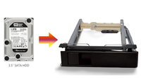 Carcasa Interna de Plástico Usada Unestech para Disco Duro de 3.5 Pulgadas SATA, Intercambiable en Caliente, Rack Móvil