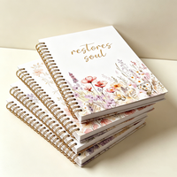 Carnet à spirale A4 durable, ligné, format personnalisé, logo imprimé, papier recyclé 100 g/m², agenda personnalisé pour étudiants et salles de classe
