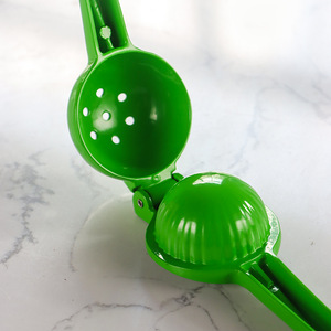 Presse-agrumes manuel vert jaune en aluminium, pince à citron, presse-fruits pour usage en cuisine - Product Image 2