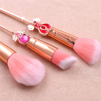 Set de Brochas de Maquillaje Estilo Sailor Moon, Brochas para Polvo Cosmético, Base y Sombra de Ojos, Recuerdos de Fiesta y Regalo para Niñas