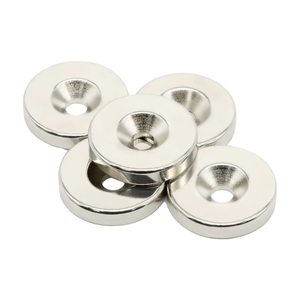 N50 n52 N52 nodymium מגנט הארץ נדיר חזק מגנטי עגול ndfeb חור עם ריתוך חיתוך כיפוף