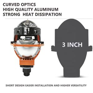 Système d'éclairage de voiture à capteur adaptatif IDISON T6SW 65W 6500k phare haut de gamme lentille de projecteur bi-LED pour voiture universelle - Product Image 6