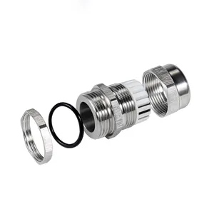 Serrato meccanicamente con inserto in gomma impermeabile IP68 Nickel placcato in metallo fermaglio