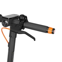 2 Luces LED de Advertencia Laterales para Manillar de Scooter Eléctrico, Puerto USB, Cubierta de Goma para Puños, Impermeables y Resistentes al Polvo