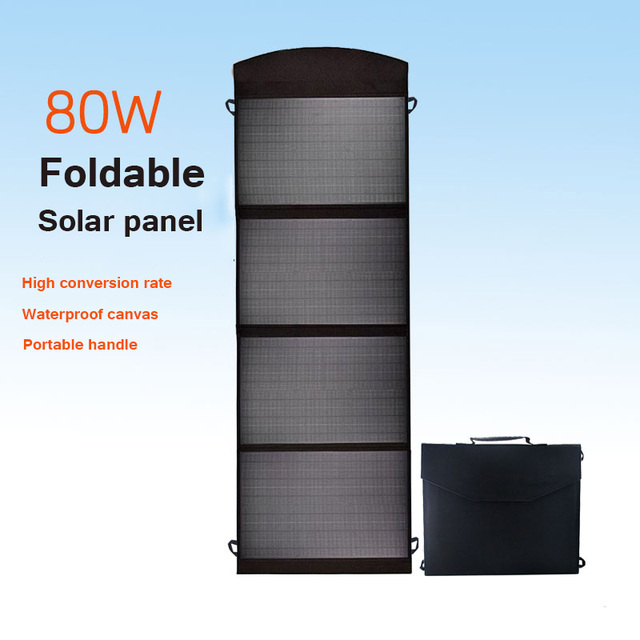 Foldable Solar Charger 60W 80W 100W 120W 40W for Cell Phone Power Bank Station Laptop Backpack Portable Solar Charger
