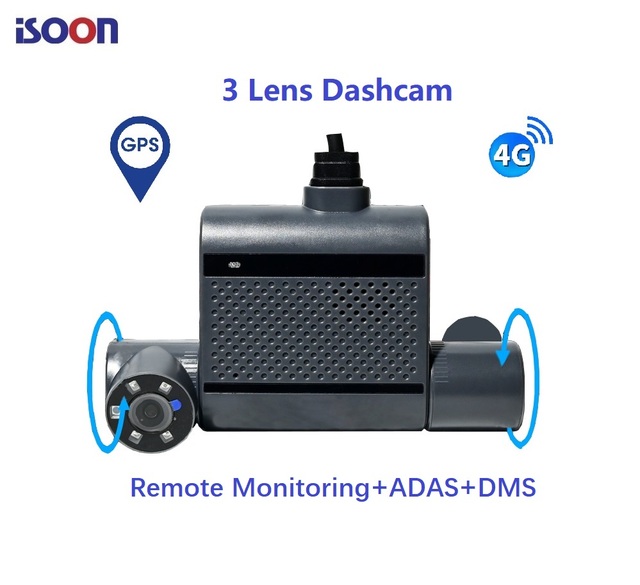 Smart Ai Dashcam 4g Lte Dash Cam 3 Channel Gps Car Dash Cam Vehicle Dvr Camera Dashcam 4g with Gps with Live Tracking