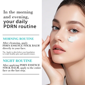 Bálsamo en Barra con Esencia de PDRN, Bálsamo Facial con Colágeno PDRN, Base de Maquillaje Iluminadora y Tratamiento Facial, Reduce Líneas Finas B - Product Image 4