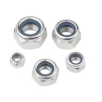 Écrou de blocage en acier inoxydable 304, zingué, filetage à gauche, corps hexagonal, pour usage industriel et minier