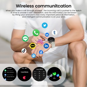 Montre connectée ronde de sport WATCH 7 avec écran tactile intégral, bracelet intelligent BT <span class=keywords><strong>S2</strong></span> ZL02C pour femmes, étanche, compatible avec les téléphones <span class=keywords><strong>Samsung</strong></span> et iOS - Product Image 4