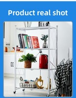 Étagère de rangement pliable en métal pour cuisine avec roulettes, étagère de rangement pour cuisine