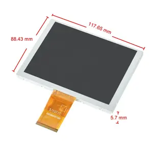 Innolux ZJ050NA-08C original módulo, 5.0 polegadas 640x480 tn 50 pinos interface rgb display lcd para moldura de fotografia digital
