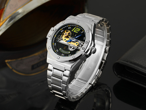 Forsining diseño hombre regalo perspectiva transparente relojes de pulsera de lujo transparente Fly mecánico esqueleto automático hombres reloj - Product Image 6