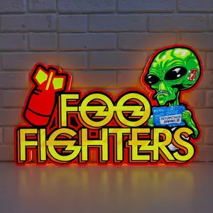 Custom Foo Fighters Pinball Topper LED Lightbox | Rock 'n' Roll Fun!