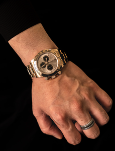 Nouvelle montre chronographe classique de luxe pour homme, en acier inoxydable, mouvement 4131, style professionnel avec trois sous-cadrans - Product Image 2