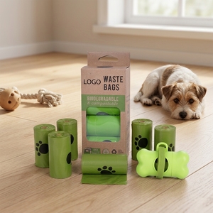 Private Label Factory PCR Recycled PE Pet Waste <b>Bags</b> for Sustainable Pet Brands Private Label Custom Packaging - Product Image 1
