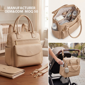 <span class=keywords><strong>Sac</strong></span> à langer multifonctionnel en cuir portable <span class=keywords><strong>pour</strong></span> maman et <span class=keywords><strong>papa</strong></span>, <span class=keywords><strong>sac</strong></span> à dos convertible <span class=keywords><strong>pour</strong></span> maman, <span class=keywords><strong>sac</strong></span> de <span class=keywords><strong>maternité</strong></span> <span class=keywords><strong>pour</strong></span> bébé - Product Image 1